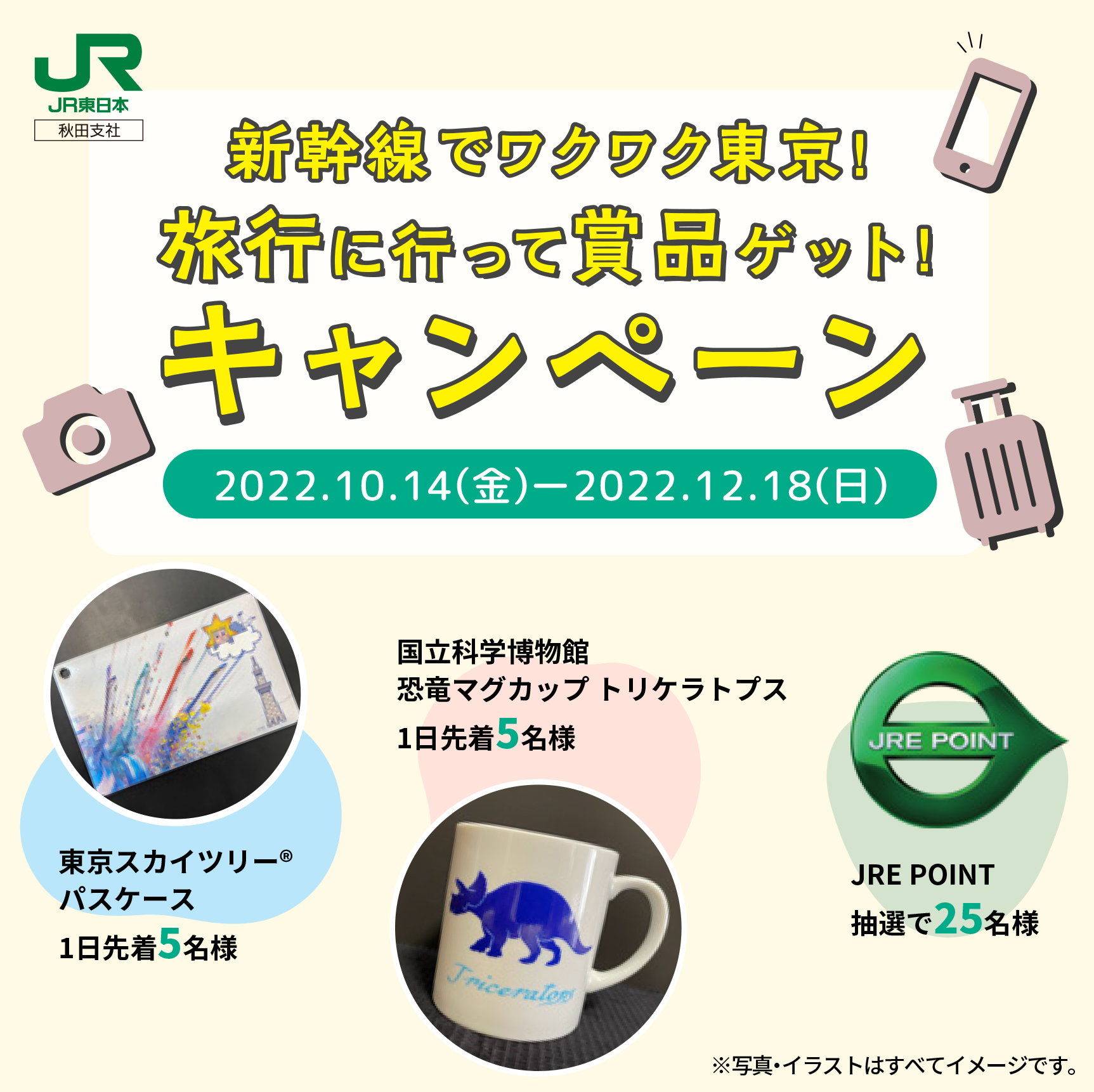 新幹線でワクワク東京！旅行に行って賞品ゲット！キャンペーン | web