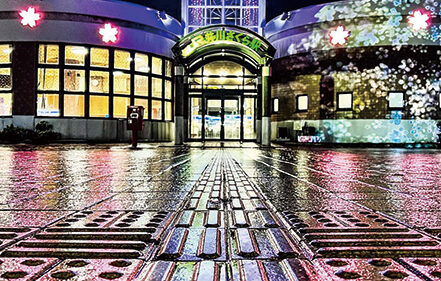 〈井川町〉JR井川さくら駅イルミネーション▷冬の夜を電飾で温かい雰囲気に