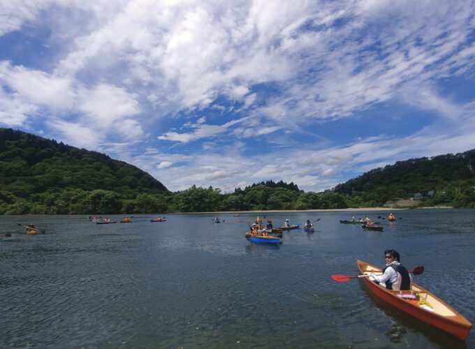 Let’s canoe! 米代川カヌー体験▷米代川で爽快なカヌー体験を満喫しよう
