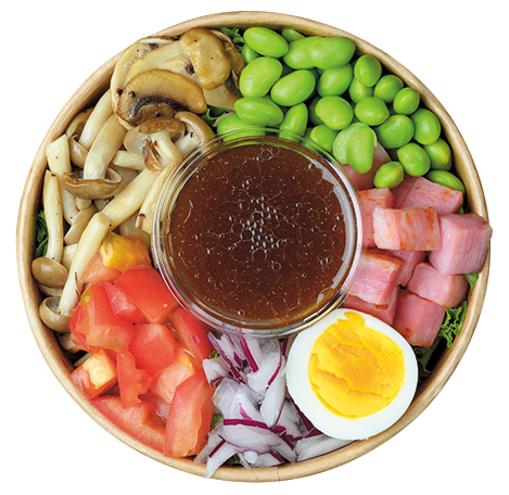 Vege+ ベジプラス SALAD ROUTINE▷主食にできるボリュームで色とりどりのサラダを提供