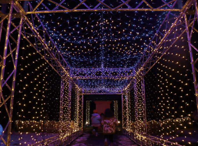 森岳温泉郷イルミネーション▷イルミネーションがきらめく温泉街へ