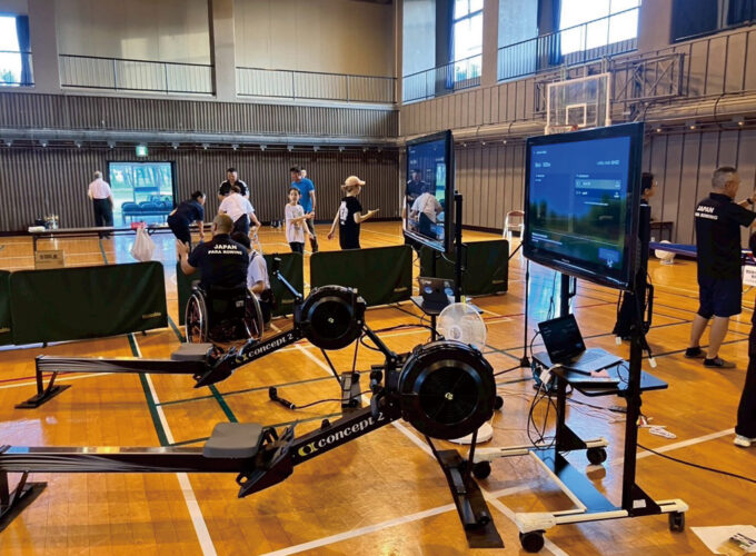 バーチャルインドアローイング大会inおおがた▷大潟村で本格ローイングマシンを体感