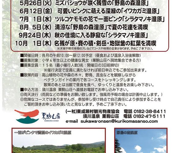 【東成瀬村】須川高原♪お気楽♪トレッキング♪｜10月は散策と温泉を楽しもう
