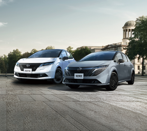 日産「NOTE」＆「AURA」にBlack Edition登場！　黒の特別装備が際立つ一台を日産サティオ秋田でチェック